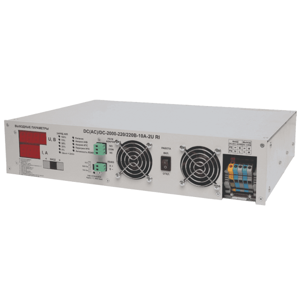 ЗВУ DC(AC)/DC-2000-220/220В-10А-2U RI ЗВУ DC(AC)/DC-2000-220/220В-10А-2U RI