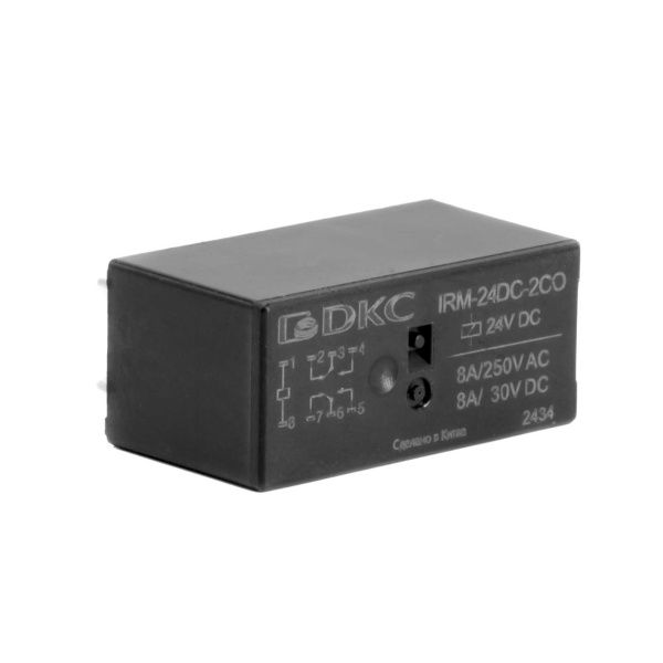 Реле миниатюрное низкопрофильное, 2CO, ком. ток 8А, AgSnO2, напряжение 230V AC Реле миниатюрное низкопрофильное, 2CO, ком. ток 8А, AgSnO2, напряжение 230V AC