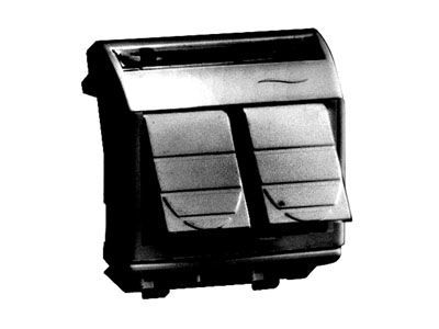 Компьютерная розетка двойная RJ45 кат.6, 8P8C, Brava, черная, 2мод Компьютерная розетка двойная RJ45 кат.6, 8P8C, Brava, черная, 2мод