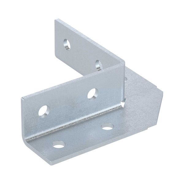 Уголок крепежный 90 градусов, двухлучевой, 8 отверстий, горячецинкованный Уголок крепежный 90 градусов, двухлучевой, 8 отверстий, горячецинкованный