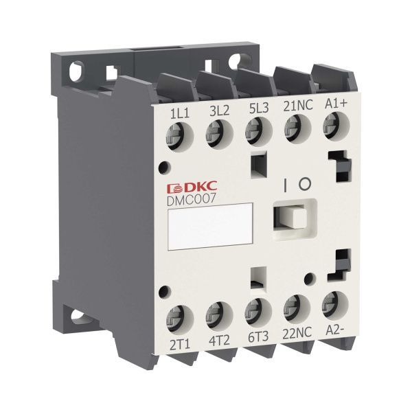 Миниконтактор YON DMC007 7A 3кВт AC3 3P кат. 24В AC 1НО Миниконтактор YON DMC007 7A 3кВт AC3 3P кат. 24В AC 1НО