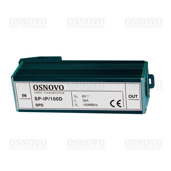 Устройство грозозащиты цепей Ethernet SP-IP/100D Устройство грозозащиты цепей Ethernet SP-IP/100D