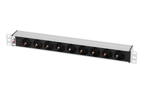 Гор блок розеток Rem-10, 1×10A, инд, 9S, 19", вход C14 Гор блок розеток Rem-10, 1×10A, инд, 9S, 19", вход C14