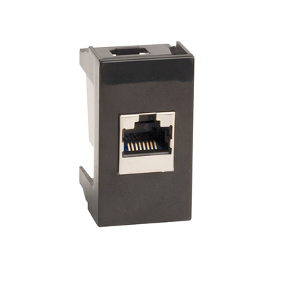 Розетка RJ-12,Viva,1 мод.,черн Розетка RJ-12,Viva,1 мод.,черн