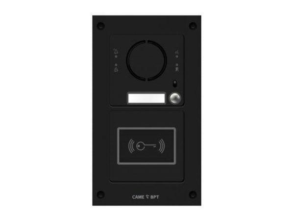 Вызывная вандалозащитная IP-аудиопанель MTM VR с 1 кнопкой и считывателем MKITAIP-21RV Вызывная вандалозащитная IP-аудиопанель MTM VR с 1 кнопкой и считывателем MKITAIP-21RV