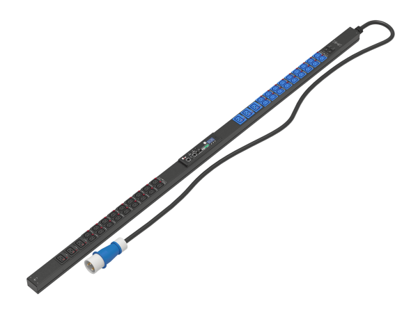 Верт блок розеток Rem-3MC, монит, измер, 1×32A, авт,36C13 с фикс,6C19 с фикс,1820мм,шнур 1,8м IEC309 Верт блок розеток Rem-3MC, монит, измер, 1×32A, авт,36C13 с фикс,6C19 с фикс,1820мм,шнур 1,8м IEC309