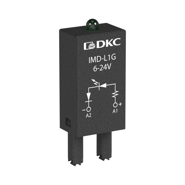 Модуль индикации и защиты, LED зеленый+диод (A1+), 110-240V DC Модуль индикации и защиты, LED зеленый+диод (A1+), 110-240V DC