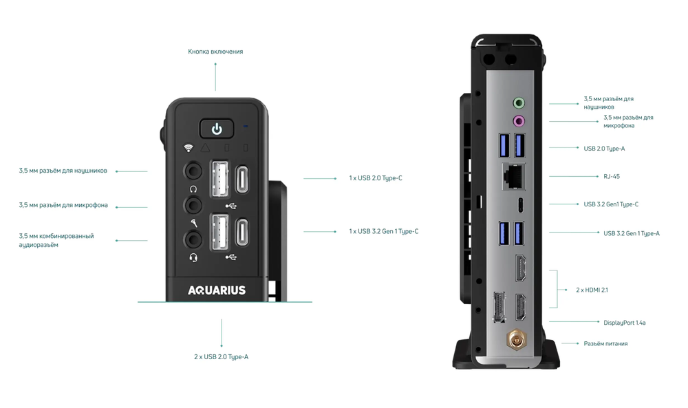 Настольный компьютер Aquarius AQdesk P30 K50. Изображение  1