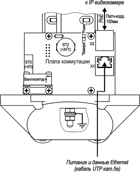Видеокамера сетевая наружной установки ТВК-101-IP-7-V410-PoE+. Изображение 1 Видеокамера сетевая наружной установки ТВК-101-IP-7-V410-PoE+. Изображение 1