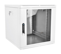 Шкаф телекоммуникационный настенный разборный 12U (600 × 660), съемные стенки, дверь стекло