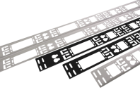 Вертикальный кабельный органайзер в шкаф, ширина 75 мм 30U, цвет черный