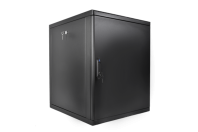 Шкаф телекоммуникационный настенный разборный 12U(600×660) съемные стенки, дверь металл, цвет черный
