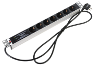 Гор блок розеток Rem-16, 1×16A, фил, инд, 7S, 19", шнур 1,8м